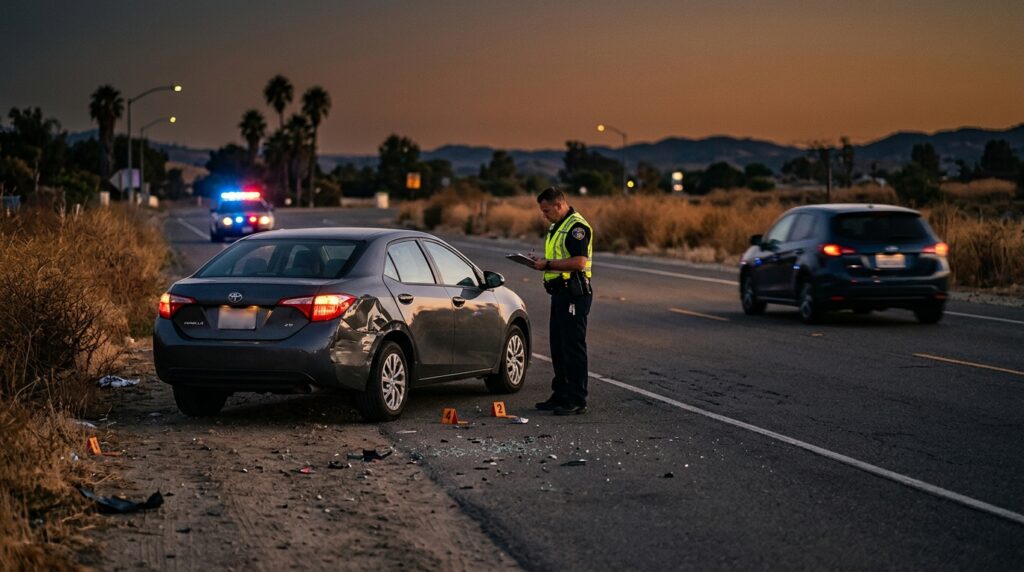 California ghost plate accident claim involving an obscured license plate and hit-and-run evidence